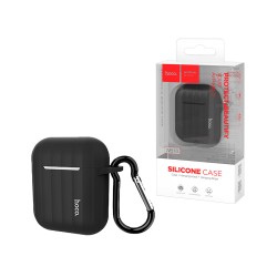 Silicone Case Hoco WB10 For Airpods 1/Airpods 2 Black Silicone Case Hoco WB10 For Airpods 1/Airpods 2 Black